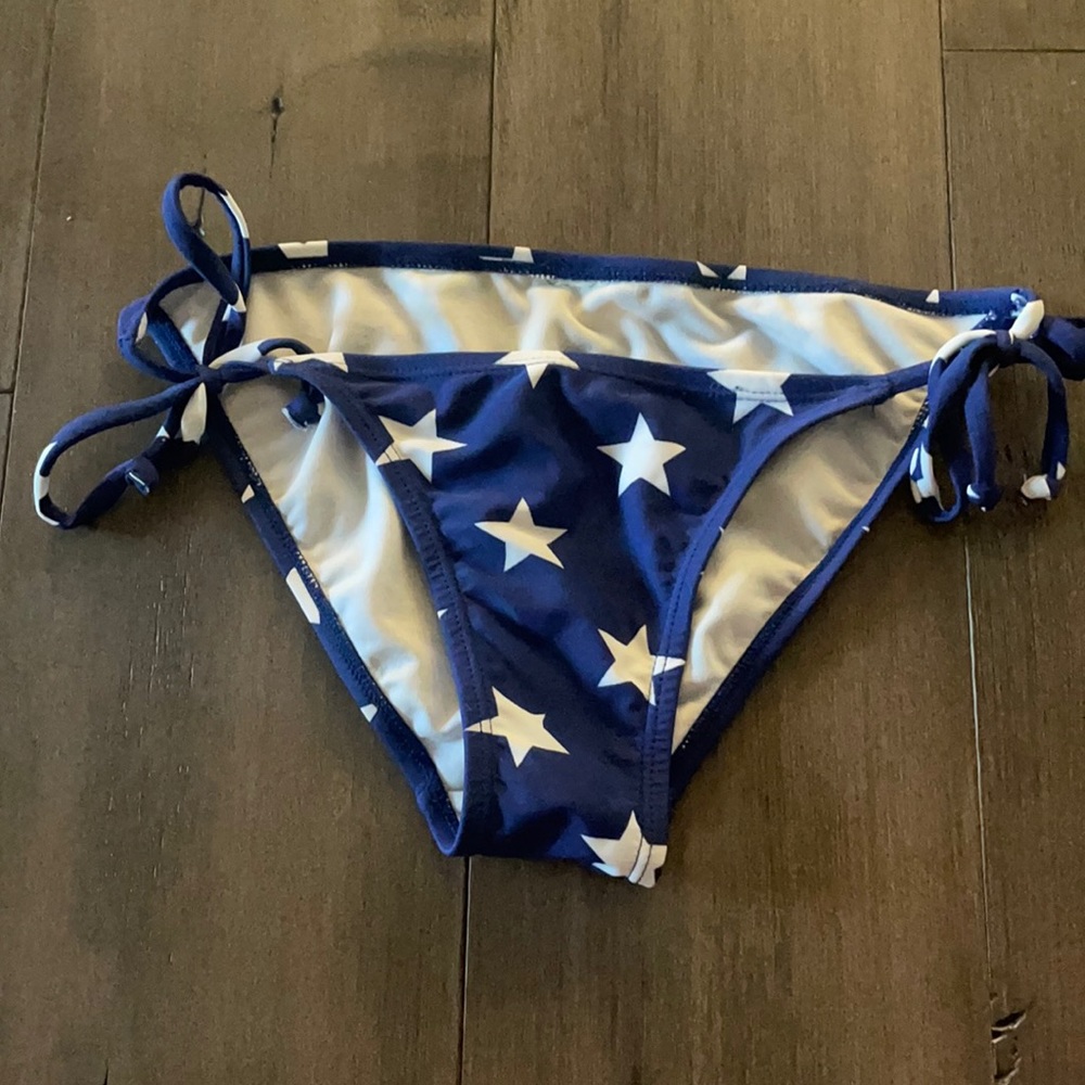 Old Navy Women’s Navy Star bikini bottoms tie sides xs